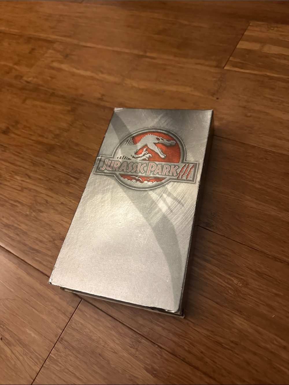 Jurassic Park III Silver Collector Box with Red Logo
